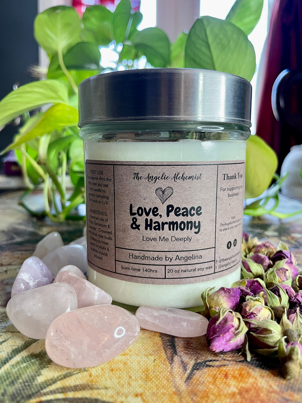 Love, Peace & Harmony - Fixed Intention Candle